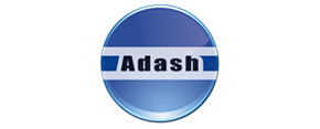 okrągłe logo z napisem adash