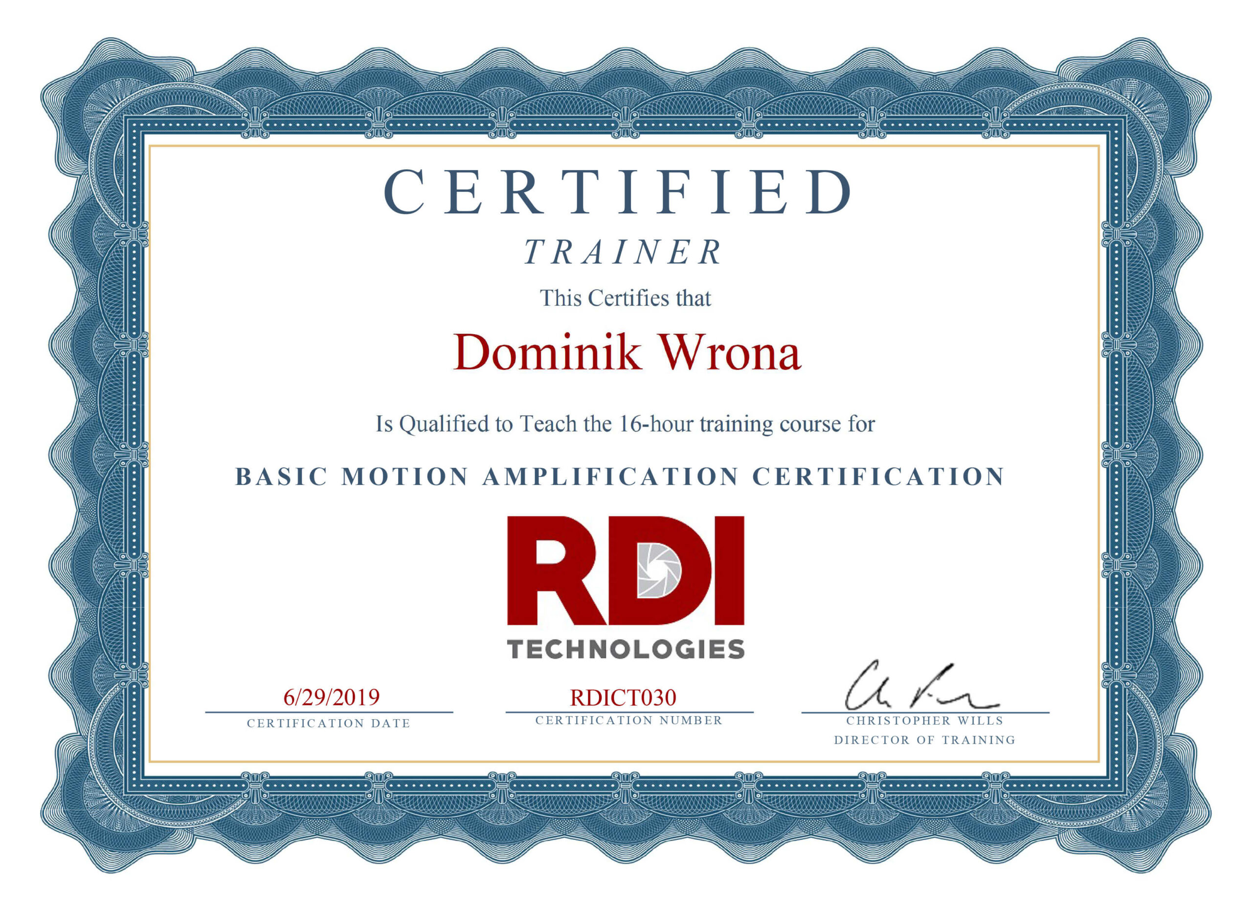 Certified Motion Amplification Technology